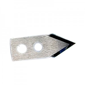 Carbide V-shaped Double Razor Cutting Blade With 2 Holes For Industrial Laminating Machine