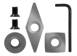 Mini-Holzdreh-Hartmetall-Werkzeugsatz (3-teilig) zum Drechseln von Stiften oder kleinen bis mittelgroßen Drechselprojekten