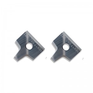 Facas de corte fino de carboneto 16 × 17,5 × 2 Facas de carboneto perfiladas para máquina de borda de borda para marcenaria