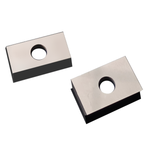 Fengke 14.6x9x1.5mm 35° 2 Cutting Edge Carbide Reversible Insert Knife With One Hole For Wood