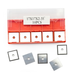 Fengke 17x17x2.0 35° Tungsten Carbide Square Reversible Cutter Inserts